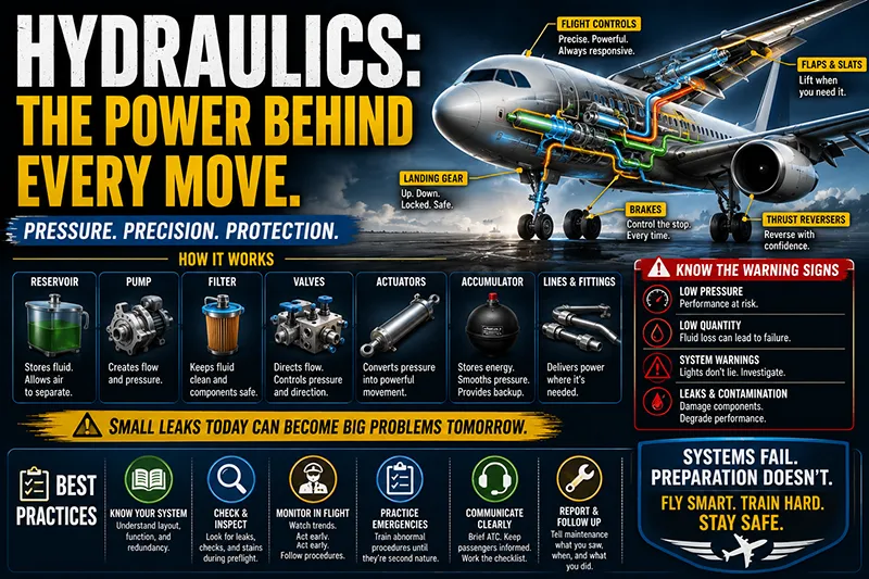Aircraft Hydraulic Systems Explained Simply