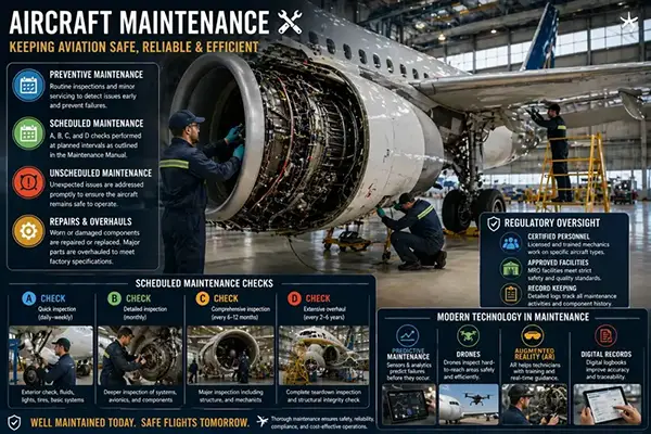 Aircraft Maintenance Explained Inspections Repairs and Aviation Safety