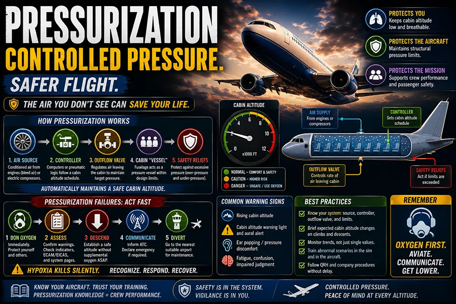 Aircraft Pressurization Systems Explained for Pilots