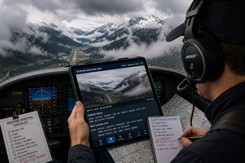 Using Aviation Weather Cameras Effectively for Safer Flights