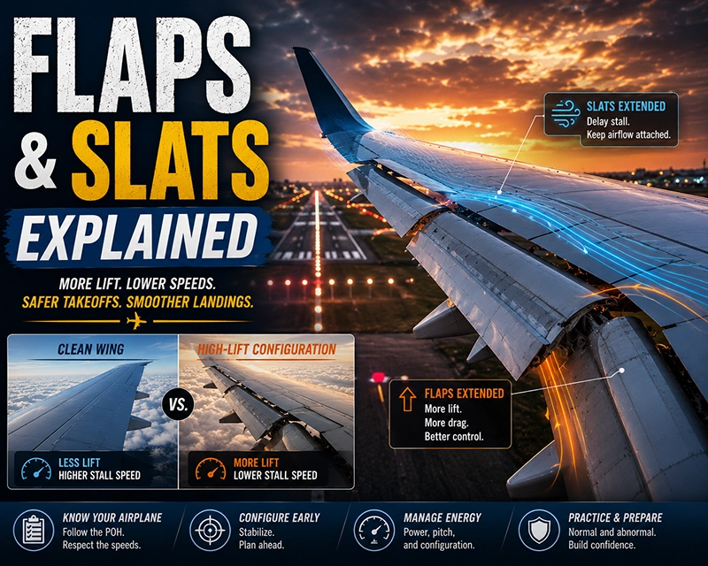 Flaps and Slats: Aerodynamics for Takeoff and Landing