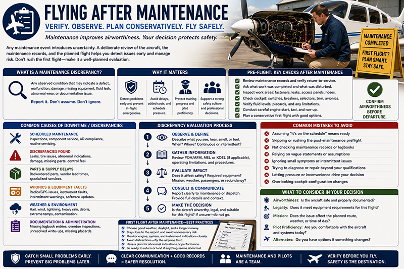 Flying After Maintenance: Best Practices for Pilots