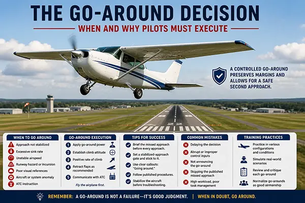 Go-Around Decision: When and Why Pilots Must Execute | Aviation Training Experts