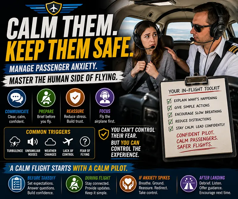 Handle Passenger Anxiety as a Pilot: Practical Steps