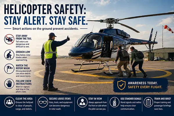 Helicopter Safety Guide: Risks and Safe Practices Around Rotorcraft