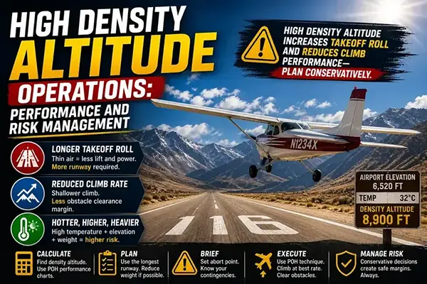 High Density Altitude Operations — Performance, Calculations & Risk Management