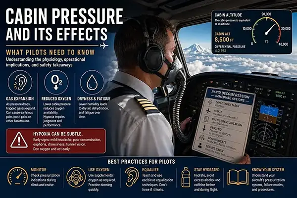 How Cabin Pressure Affects Passengers: Physiology, Risks, and Pilot Actions