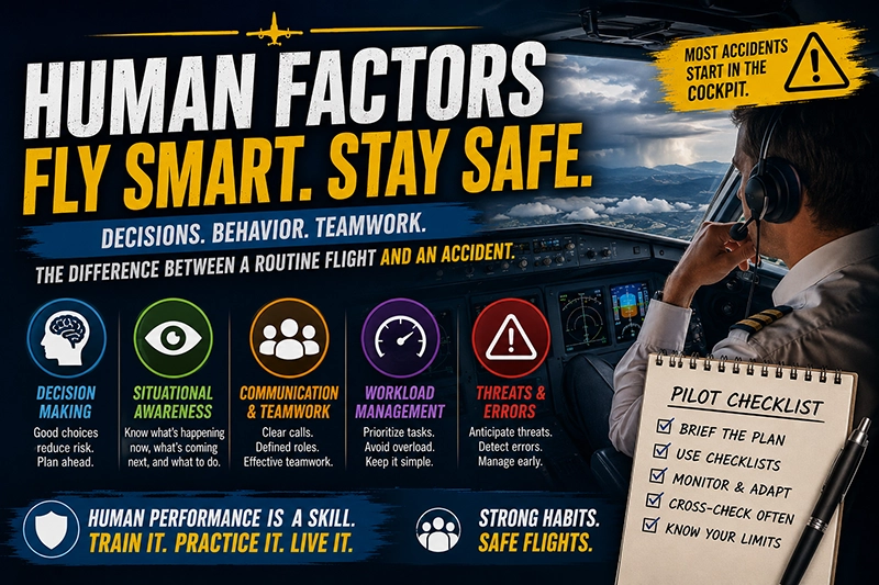 Human Factors in Aviation Accidents: Pilot Safety Guide