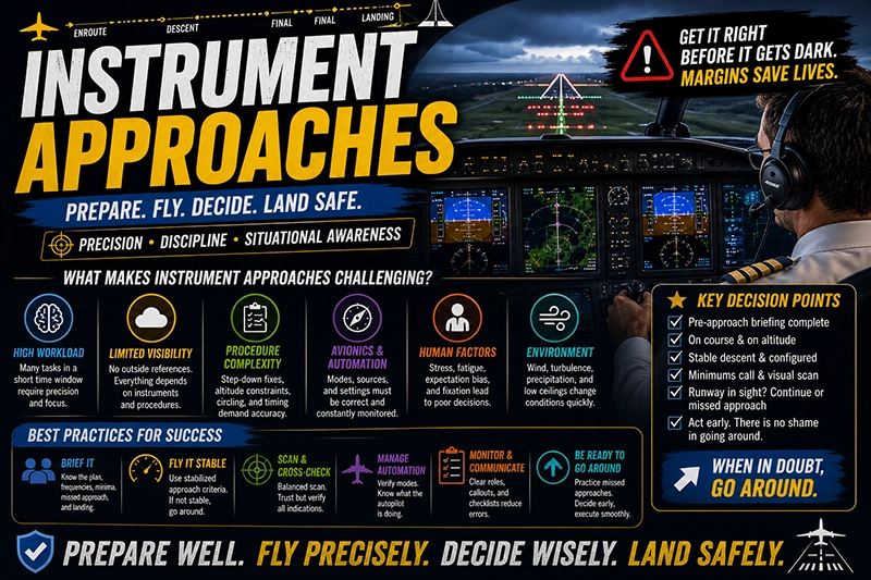 Instrument Approaches: What Makes Them Challenging for Pilots