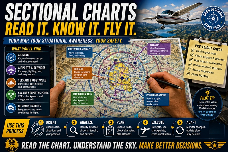 Interpret Sectional Charts Efficiently for Pilots