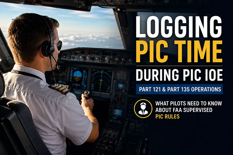 Logging PIC Time During PIC IOE Under FAA Rules