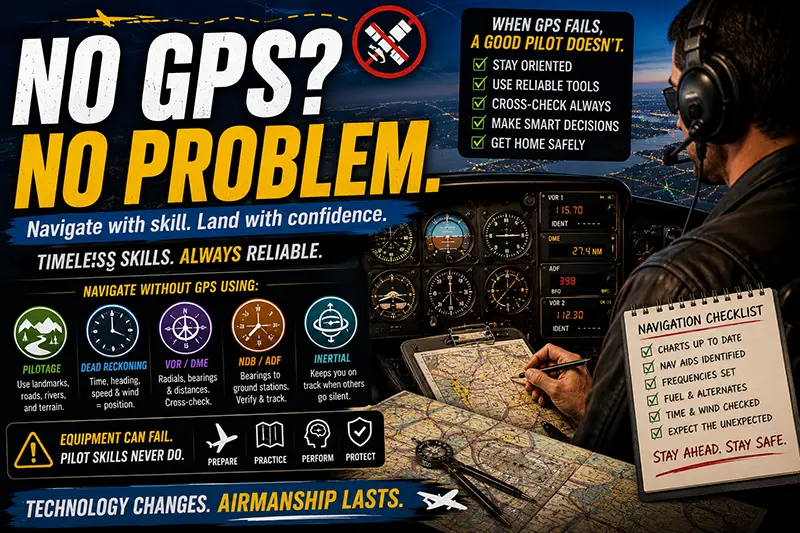 How Pilots Navigate Without GPS: Pilotage, VOR, Dead Reckoning