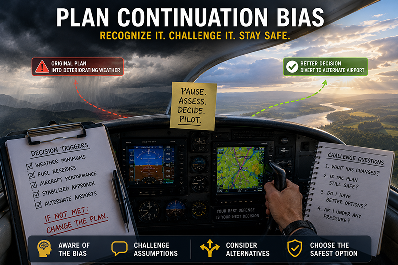 Plan Continuation Bias: Recognize It Before Trouble