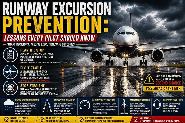 Runway Excursion Prevention: Causes, Landing Distance Awareness, Braking & Rollout Discipline