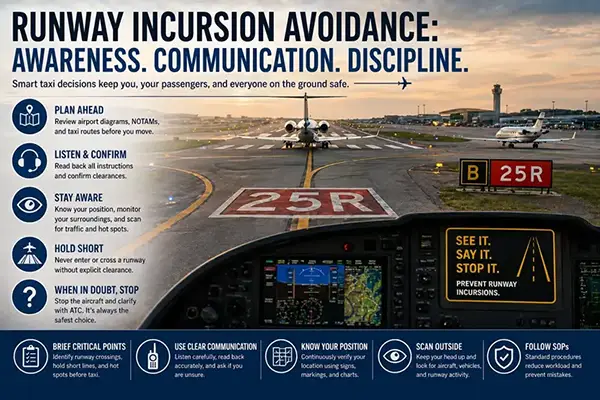 Runway Incursion Avoidance: Taxi Safety and FAA Best Practices