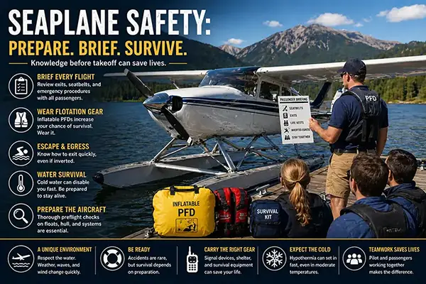 Seaplane Safety Guide: Water Survival, Briefings, and FAA Best Practices