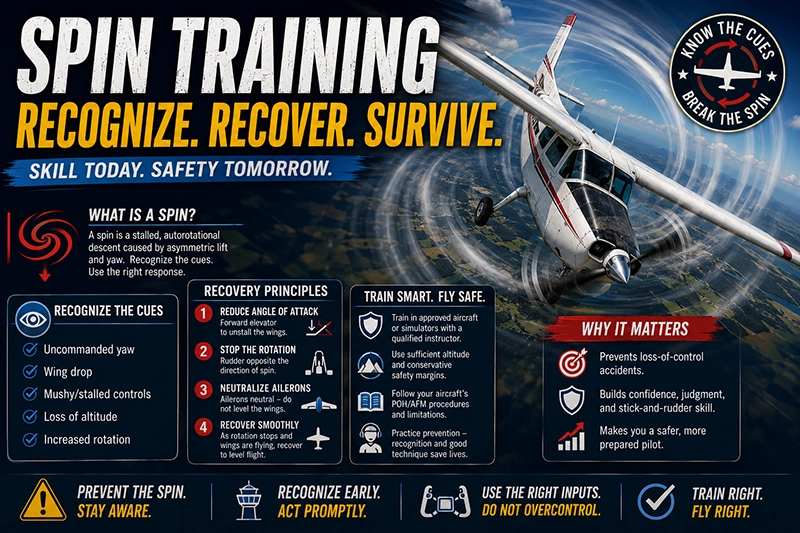 Spin Training for Flight Safety: Recovery and Prevention