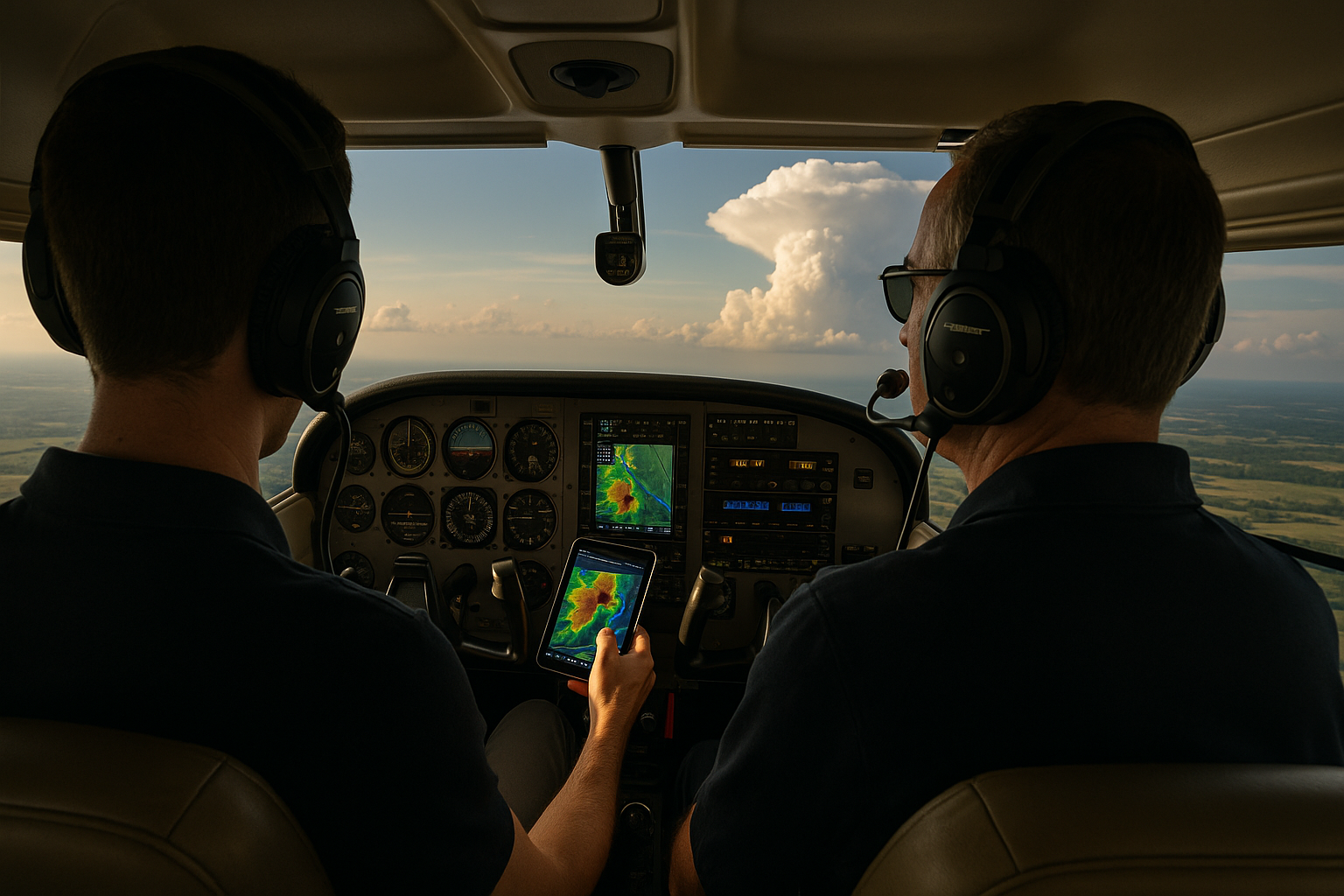 Thunderstorm Avoidance Tactics for Real-World Flying