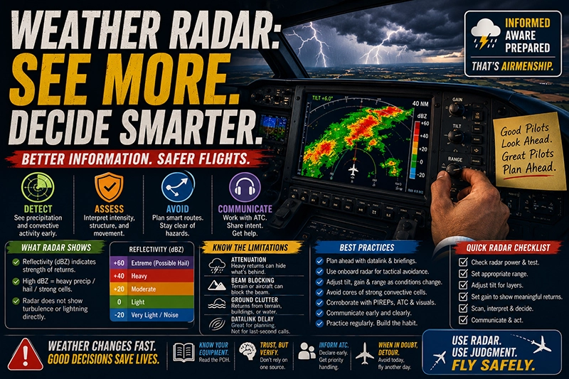 Weather Radar for Pilots: Avoid Storms and Stay Safe