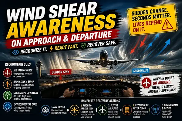 Wind Shear Awareness on Approach and Departure | Aviation Training Experts