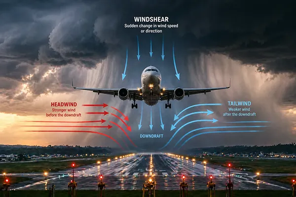 Windshear Explained Aviation Dangers Detection and Pilot Response