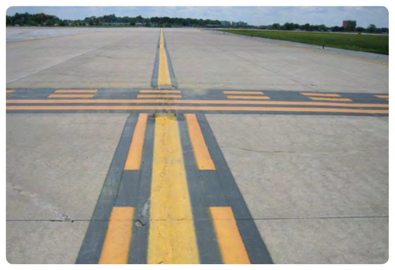Surface painted holding position marking along with enhanced taxiway centerline.