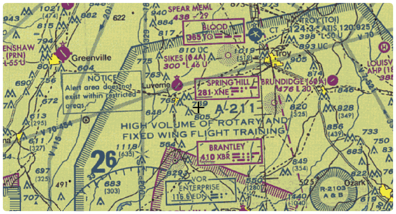 Alert area (A-211).