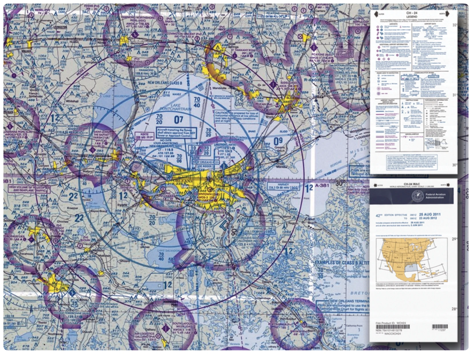 World aeronautical chart.