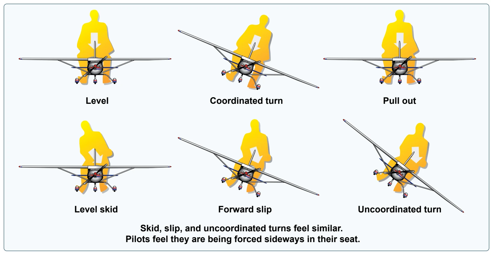 Sensations from centrifugal force.