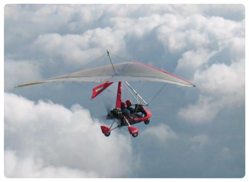 A weight-shift control aircraft.