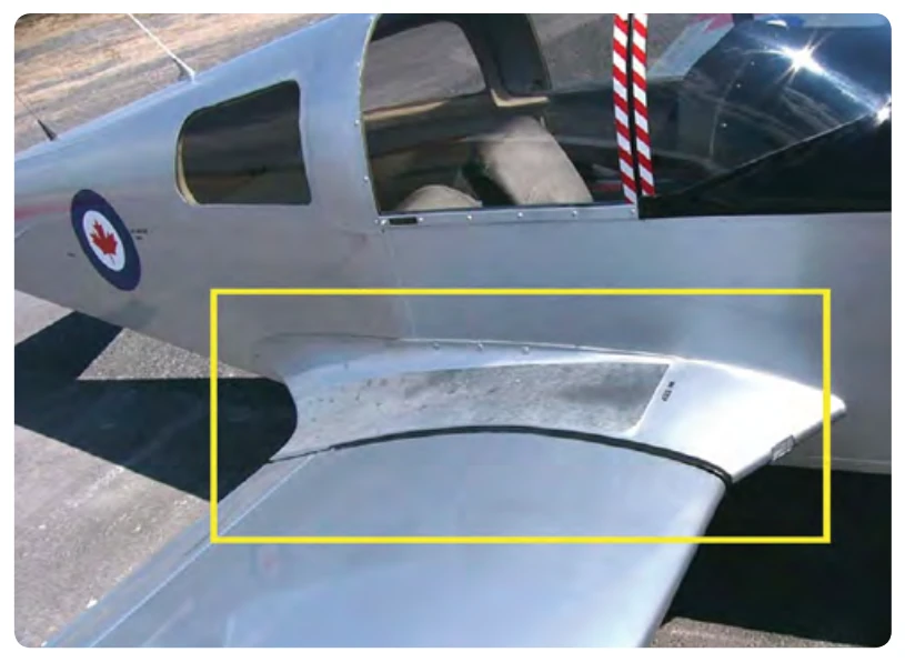 A wing root can cause interference drag.