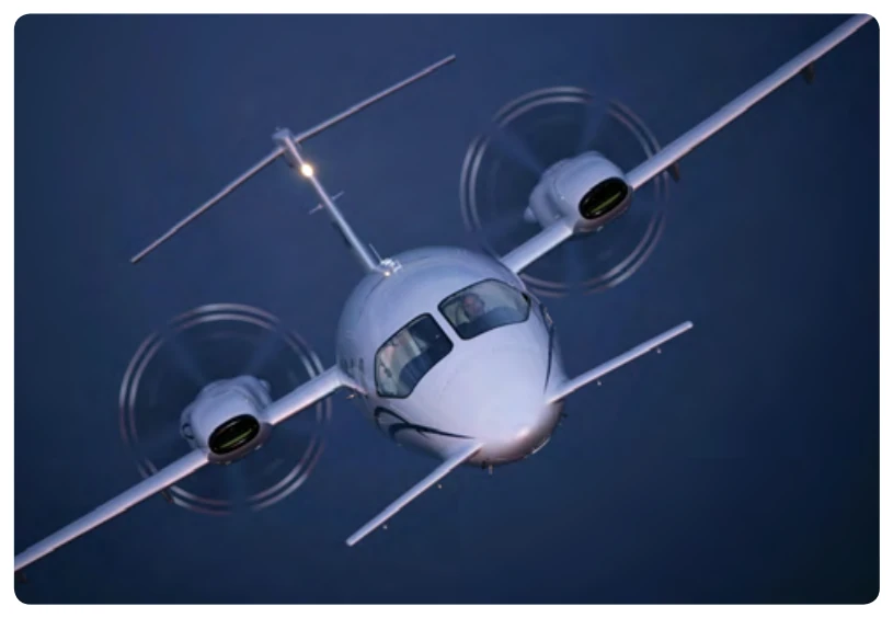 The Piaggio P180 includes a variable-sweep canard design that provides longitudinal stability about the lateral axis.