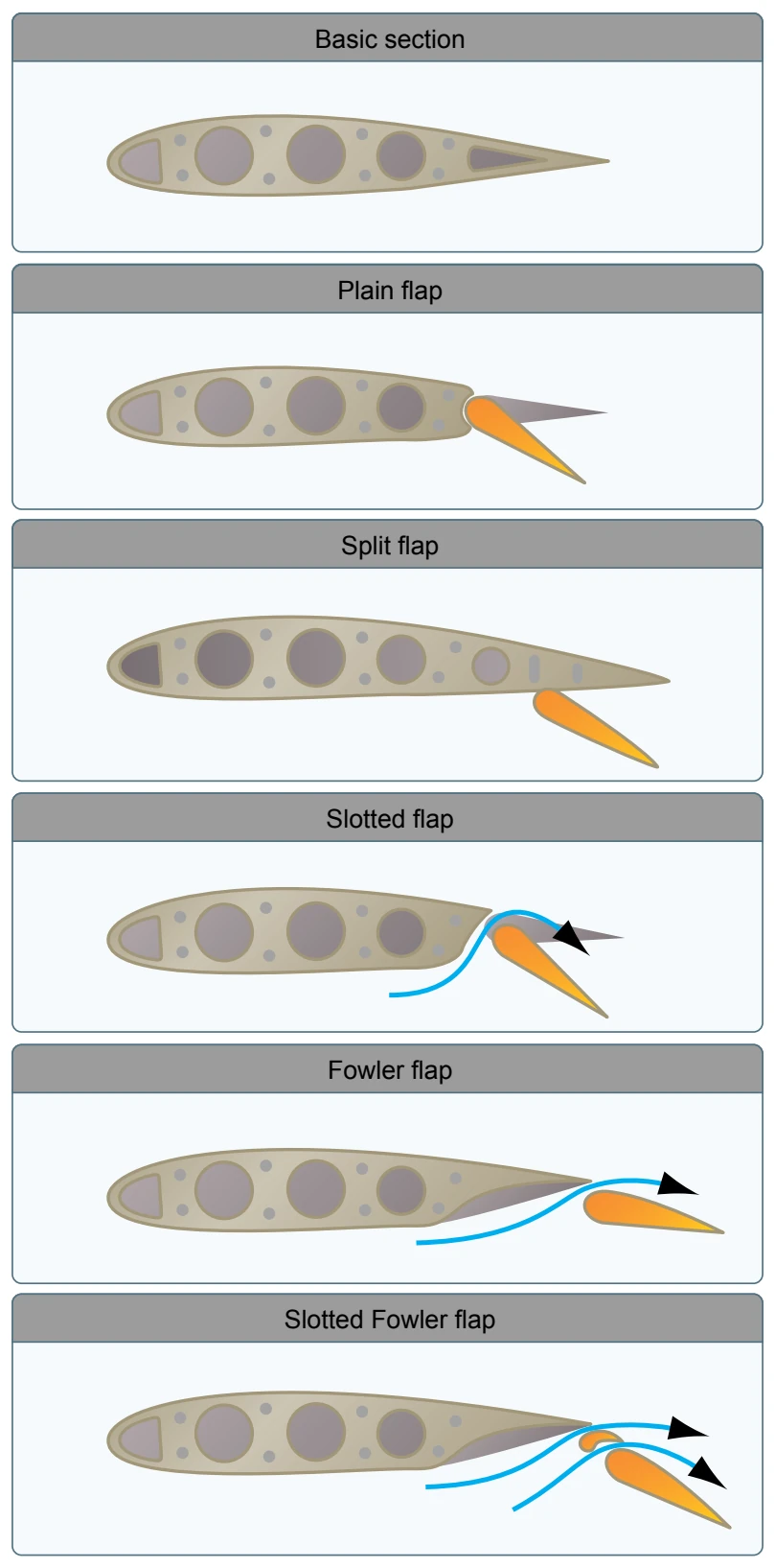 Five common types of flaps.