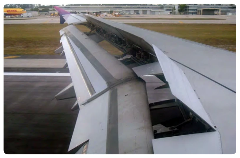 Spoilers reduce lift and increase drag during descent and landing.