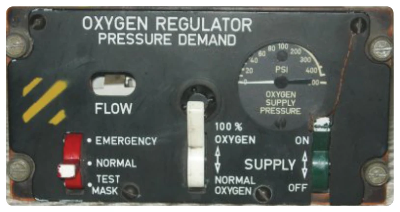 Oxygen system regulator.