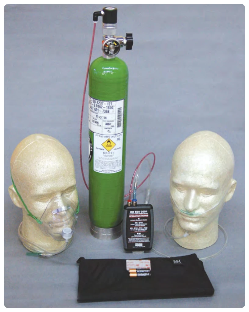 EDS-011 portable pulse-demand oxygen system.