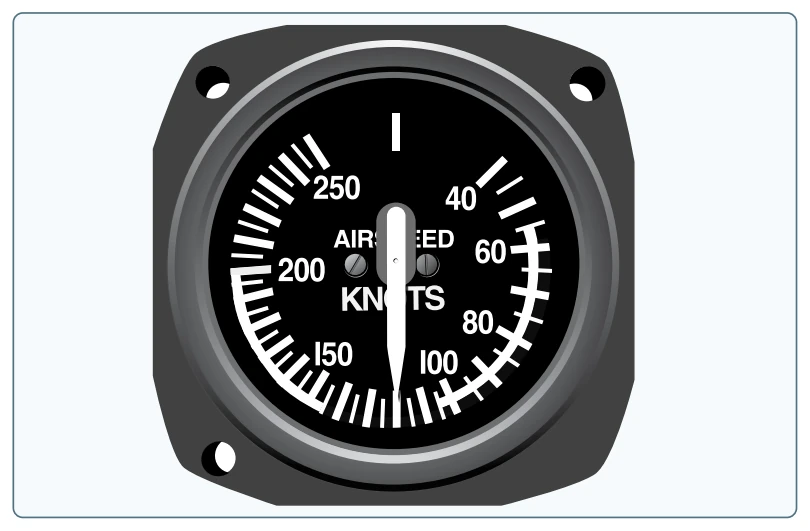 Single-engine airspeed indicator.